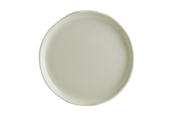 Тарелка d=210 мм. Оливковый, форма Крас волнистый край Bonna /1/6/720