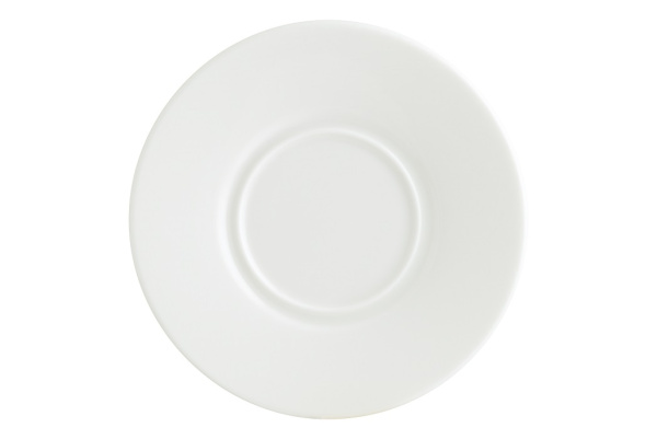 Блюдце d=120 мм. Белый Нит (чашка 72734), тонкий край Bonna /1/6/
