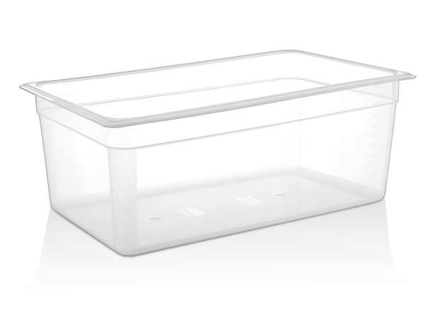 Гастроемкость 1/1 h=200 мм. 530*325 мм. 24 л. п/п прозрачная GP /1/6/