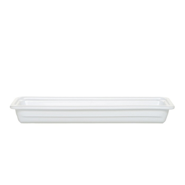 Гастроемкость 2/4 h= 65 мм. 2,3 л. белая керам Emile Henry /1/4/160/ ТП