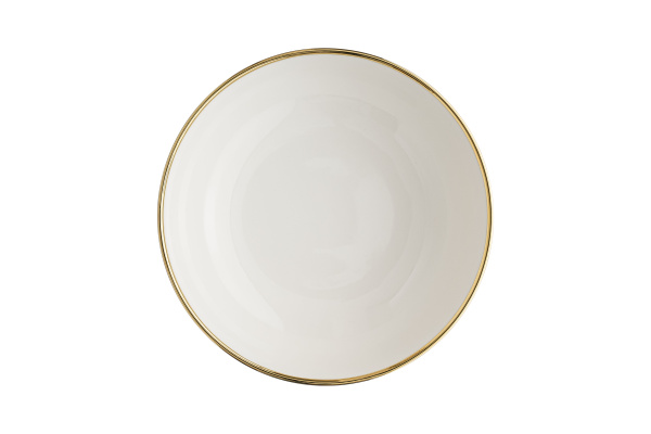 Салатник d=180 мм. 990 мл. h=58 мм. Золотая линия, форма Нит, тонкий край Bonna /1/6/432/