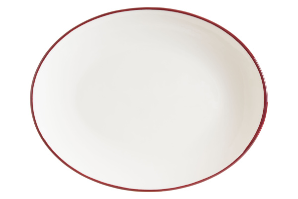 Блюдо овальное 310*240 мм. Линеа Бургундия, форма Мув Bonna /1/6/582/