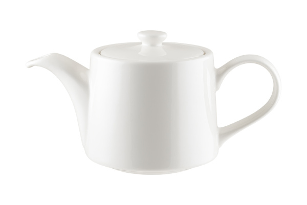 Чайник 800 мл. заварочный Белый, форма Банкет Bonna /1/6/186/