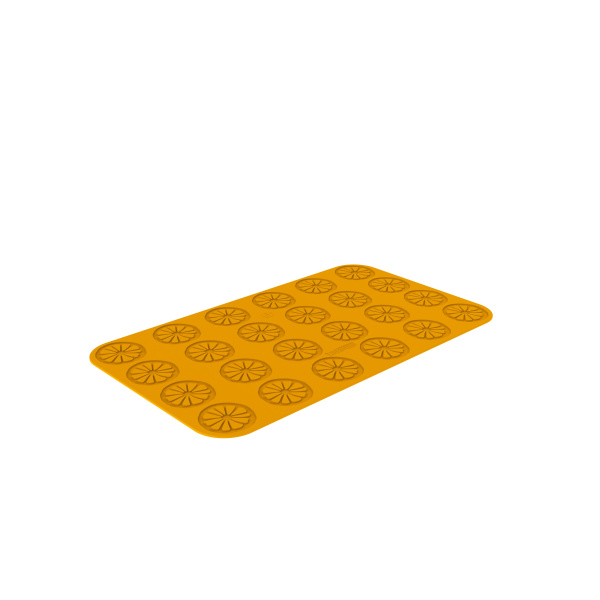 Форма для декора блюд d=60 мм. h=1,5 мм. Лимон силикон Silikomart /2/10/