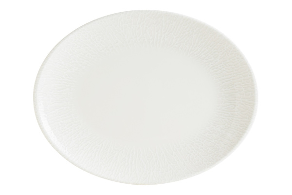 Блюдо овальное 310*240 мм. Белый Редикс, форма Мув Bonna /1/6/582/