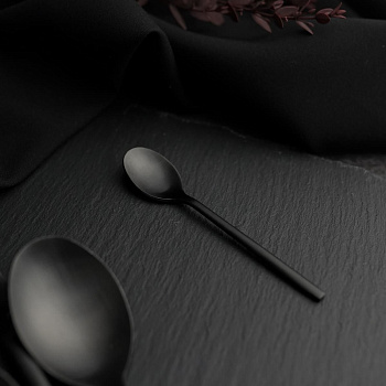 Кофейная ложка, "BLACK SAPPORO" цвет церный