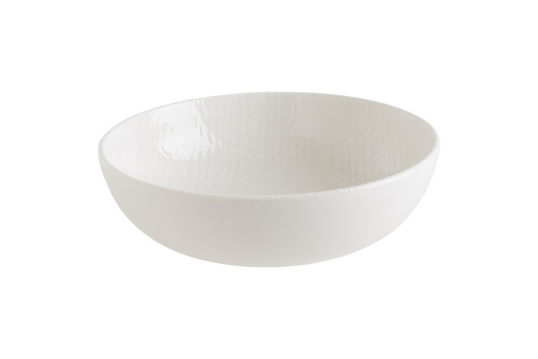 Салатник d=180 мм. 990 мл. h=58 мм. Белый Пэтч, форма Нит, тонкий край Bonna /1/6/432/