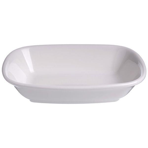 Салатник 170*115 мм. 275 мл. h=40 мм. касалетка Белый, форма Гурмэ Bonna /1/12/1680/