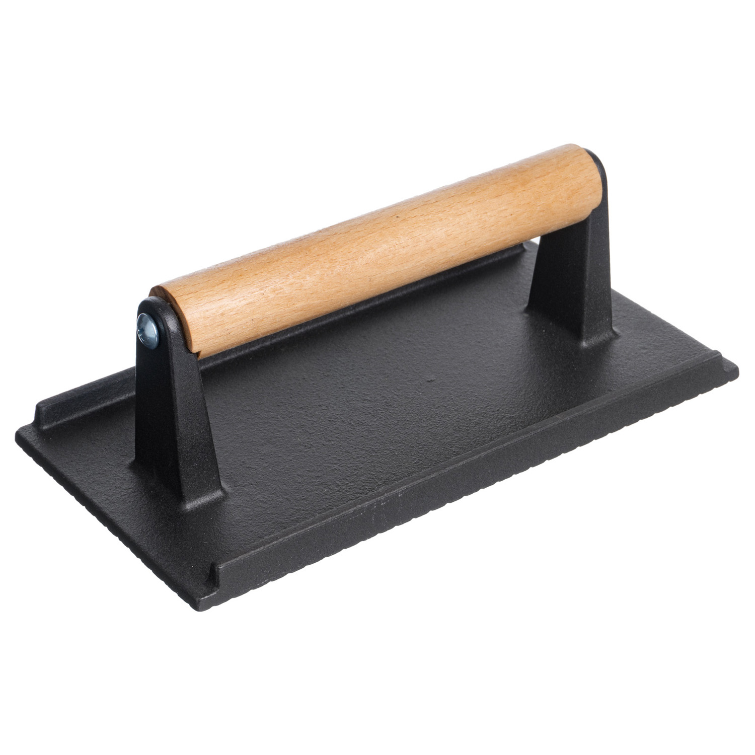 Пресс для гриля 210*110 мм. чугун с дерев. ручкой /1/