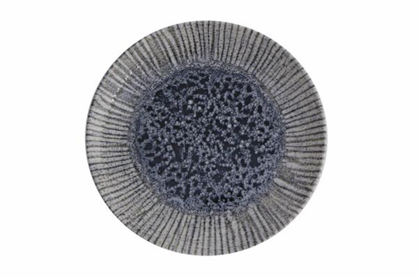 Тарелка мелкая 25 см, без борта IRIS BLUE