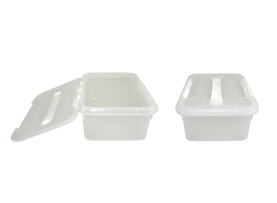 Контейнер для продуктов прямоуг. 6,0 л. 30*23*12 см. с ручкой, с белым зажимом MGprof /1/30/