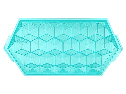 Форма для льда на 16 ячеек 2,5*2,5 см. зеленая /1/30/