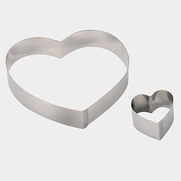 Форма кондитерская "Сердце" d=20 см. h=4 см. нерж. De Buyer /1/ АКЦИЯ