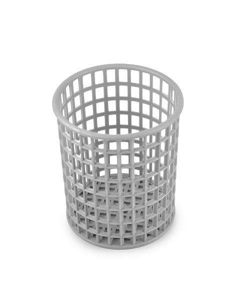 Подставка для столовых приборов (стакан) d=110 мм. h=127 мм. перфор. серый п/п /1/40/