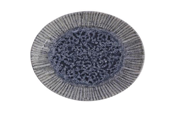 Блюдо овальное 21 х 16 см IRIS BLUE