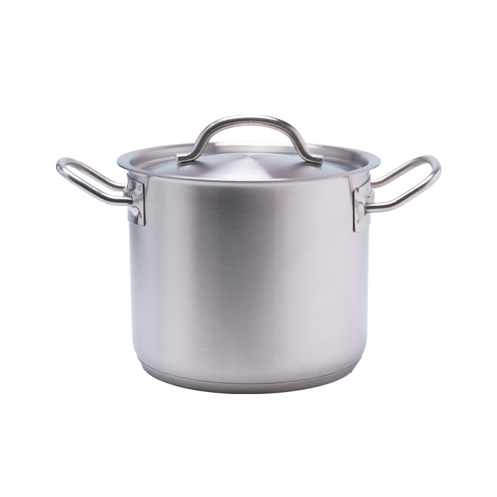 Кастрюля 2,8 л. нерж. d=18 см. h=14 см. тройное дно с крышк. (индукция) MGsteel /1/