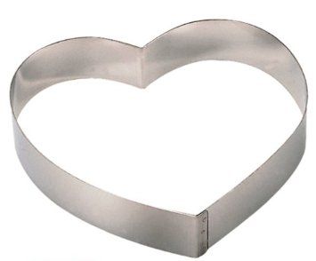 Форма кондитерская "Сердце" d=19 см. h=4 см. нерж. De Buyer /1/ АКЦИЯ