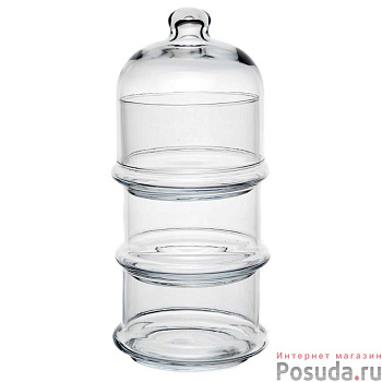 Набор емкостей VILLA PATISSERIE 3шт с крышкой, 3*230мл