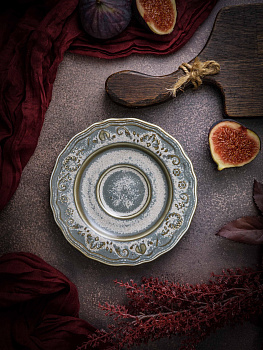 Блюдце d 15 см h 1,8 см, фарфор, Vintage