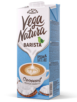 Молоко растительное Vega Natura Barista кокос 1L
