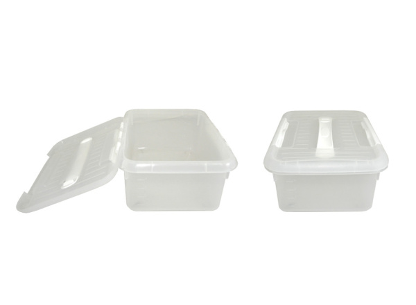Контейнер для продуктов прямоуг. 6,0 л. 30*23*12 см. с ручкой, с белым зажимом MGprof /1/30/