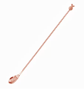 Ложка барная "Ананас", 33 см, медная, P.L.- Barbossa