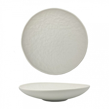 Блюдо,салатник d=23 см, V=550мл, фарфор,белый цвет, матовая поверхность, "Паназия" P.L.