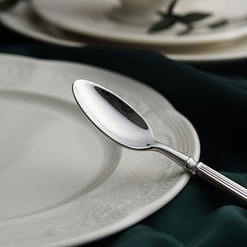 Ложка кофейная, "Rome" цвет серебро