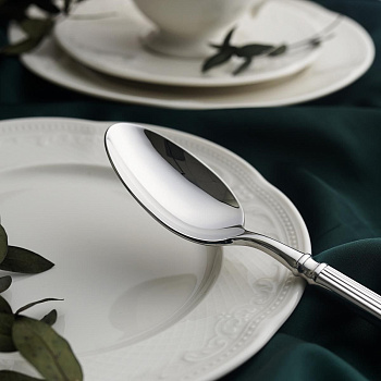 Ложка десертная, "Rome" цвет серебро