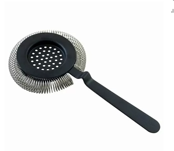 Стрейнер барный The Bars черный, нержавеющая сталь c покрытием, закругленная ручка