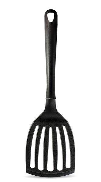 Лопатка 30 см. раб. часть 11*7,5 см. пластик. перфорир. Abert /1/