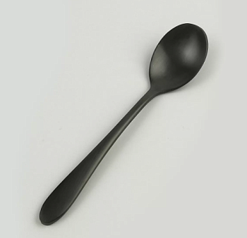 Ложка чайная ,покрытие PVD,черный матовый цвет,серия "Alessi-Black" P.L.