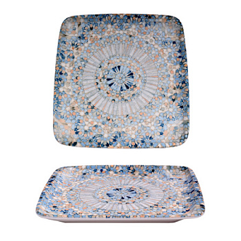 Тарелка прямоугольная 27*25 см, Bonna "Мозаик"