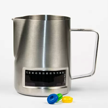 Питчер для молока 350 мл, нерж. сталь, с индикатором температуры, P.L.- Barbossa