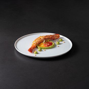 Тарелка с бортами D23 H1.5 cm Costa Nova "Resonance white"