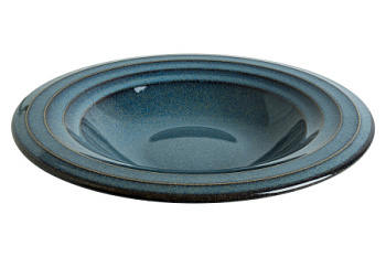 Тарелка d=230 мм. глубокая 300 мл. Оушн Хало широкая полоска Bonna