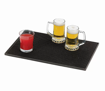 Коврик барный широкий 45*31*1 см, резиновый, P.L. - BarWare