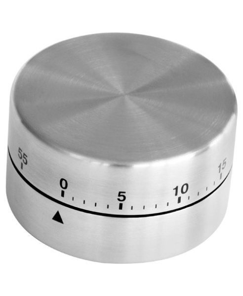 Таймер кухонный 60 мин. механический нерж. FM /1/4/72/