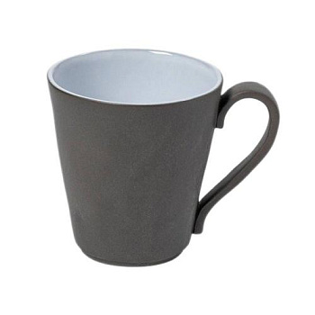 Кружка 310 мл,13 x 9.5 H10 см, Costa Nova "Lagoa Ecogres" Grey/White