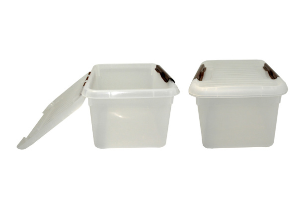 Контейнер для продуктов прямоуг. 8,0 л. 30*23*16,5 см. с коричневым зажимом MGprof /1/25/