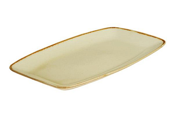Блюдо прямоугольное с закругленными краями 31X18 CM  YELLOW