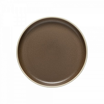 Тарелка с бортами D22.4 H2.5 см Casafina by Costa Nova "Pacifica Chocolate"