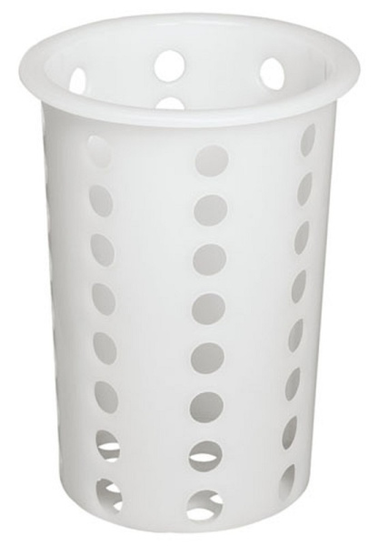Подставка для столовых приборов (стакан) d= 95 мм. h=130 мм. перфор. белый, пластик MGprof /1/17/