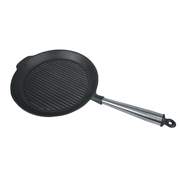 Сковорода чугунная гриль D=28см  P.L.