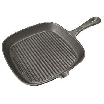 Сковорода чугун.рифлен.дно 24*24см  P.L.