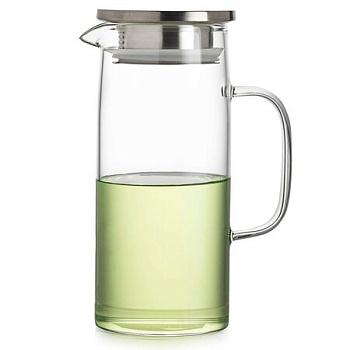 Кувшин с крышкой-ситом, стекло 900 мл