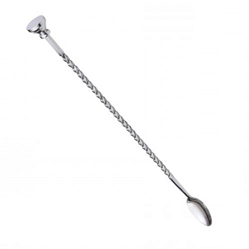 Ложка барная с метал.кнопкой, P.L.-Bar Ware, 28 см, нержавеющая сталь