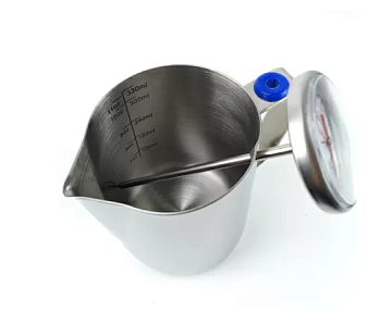 Питчер для молока с термометром, 350 мл, нерж. сталь, P.L.- Barbossa