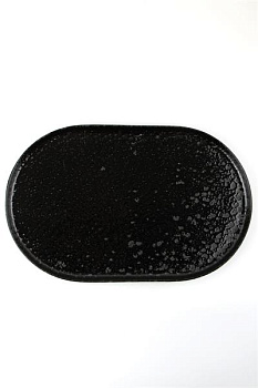 Тарелка овальная 32CM BLACK MOSS