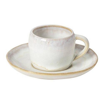 Кофейная пара 70 мл, 8.1x6.3 H4.8см., блюдце 12.5см, Costa Nova "Brisa"